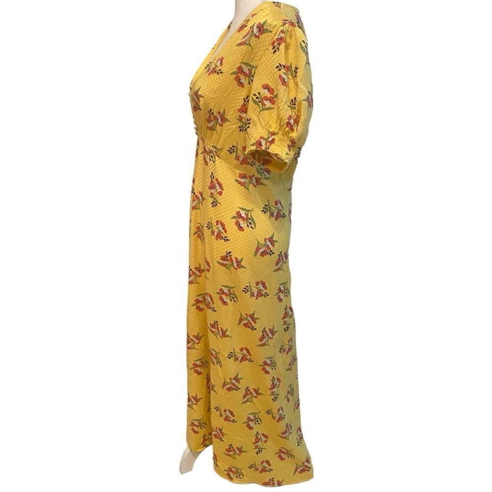 Jill Jill Stewart Puff Sleeve Floral Dress Size 8 - Picture 6 of 8